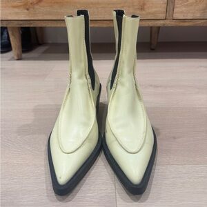 Khaite Western Elegant Cream Boots